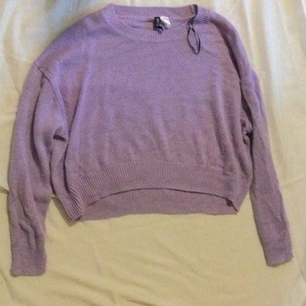 Women’s H&M Purple Cropped Sweater